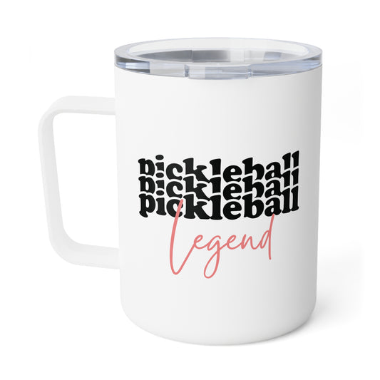 Custom Pickleball Legend Insulated Coffee Mug, 10 oz