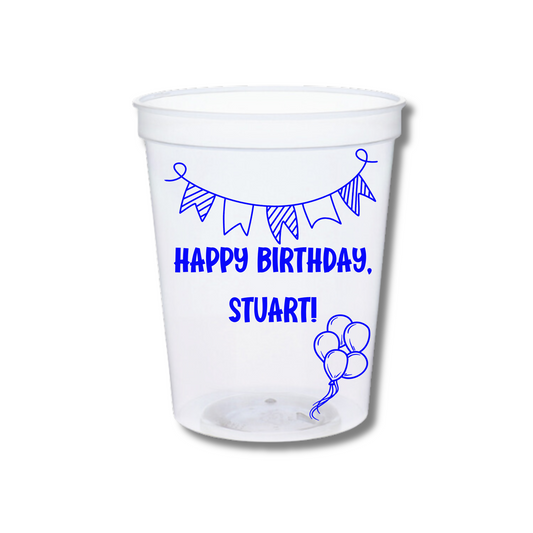 Custom Stadium Cups, Plastic, One Color Standard Imprint