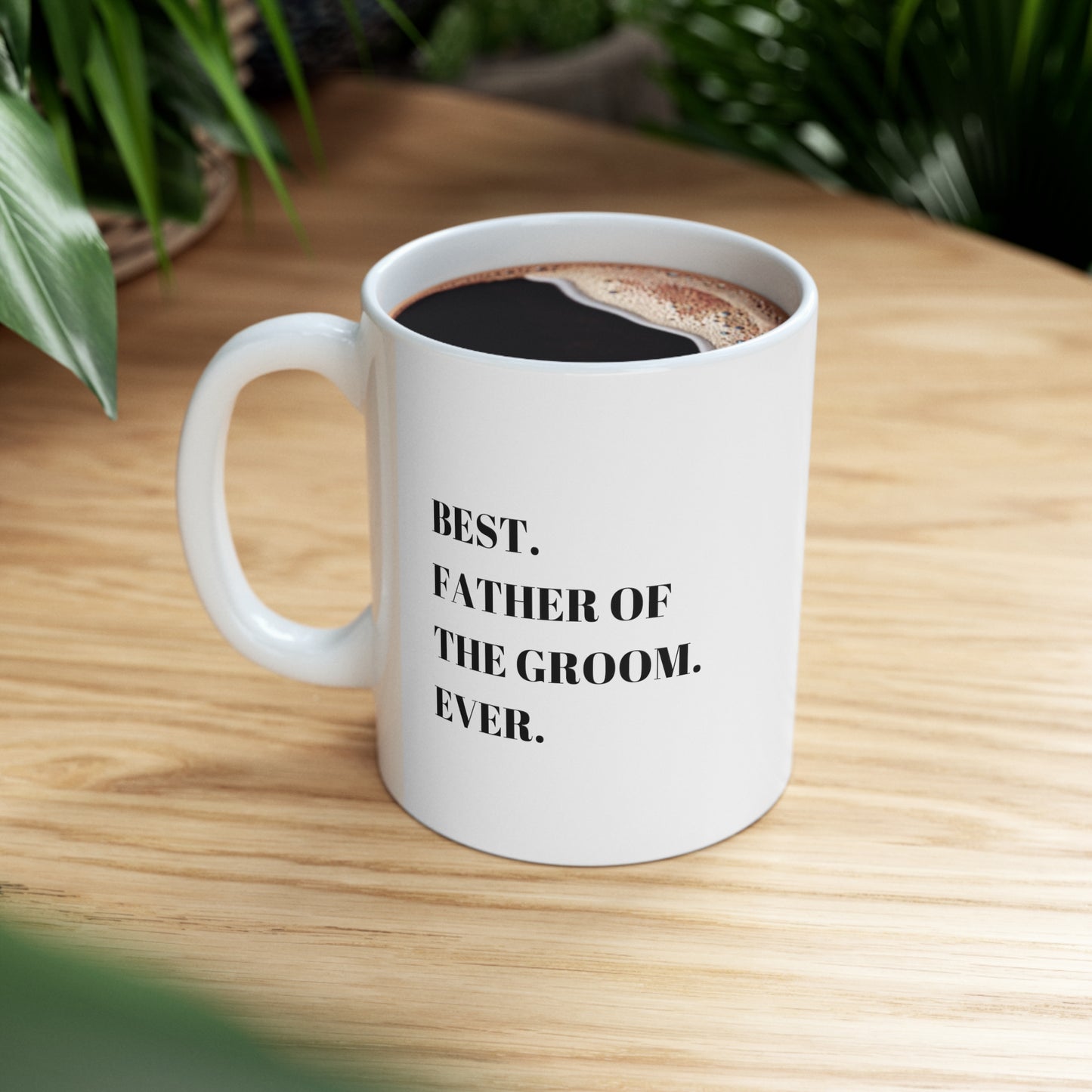 Custom Father of the Groom Ceramic Mug, 11 oz