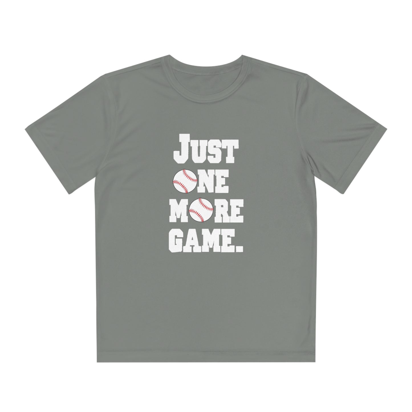 Just One More Game Baseball Sport-Tek® Competitor™ Youth Tee