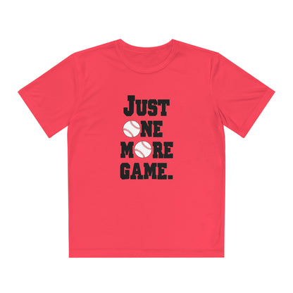 Just One More Game Baseball Sport-Tek® Competitor™ Youth Tee