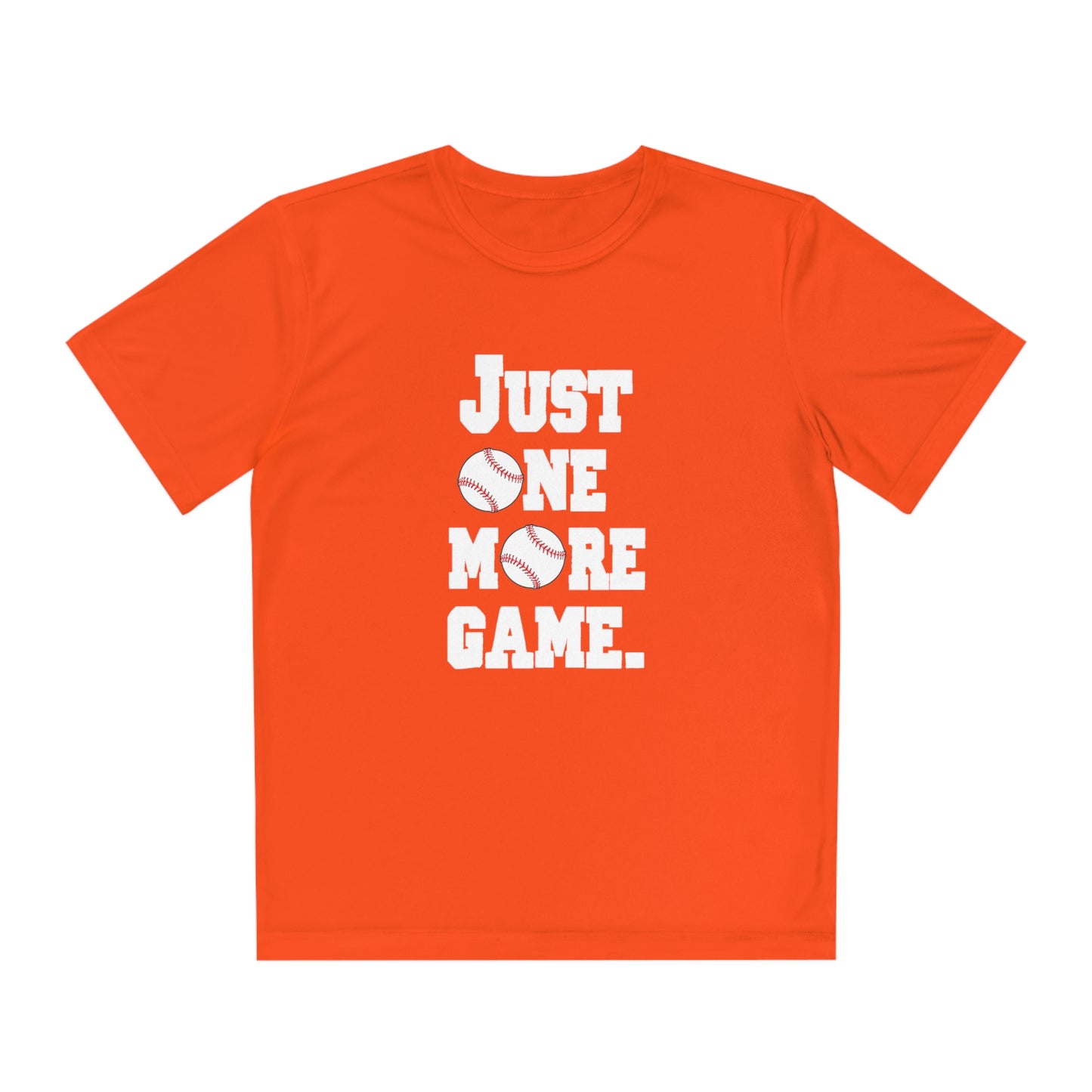 Just One More Game Baseball Sport-Tek® Competitor™ Youth Tee