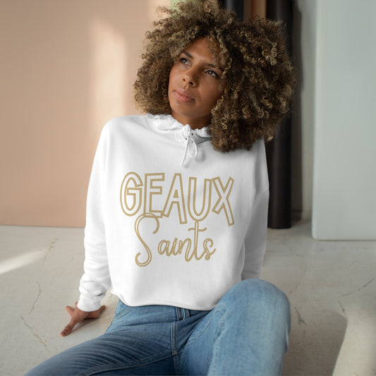 Geaux Saints Cropped Hoodie