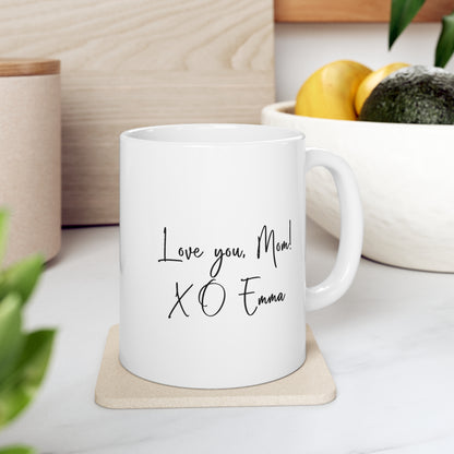 Custom Mother of the Bride Ceramic Mug, 11 oz