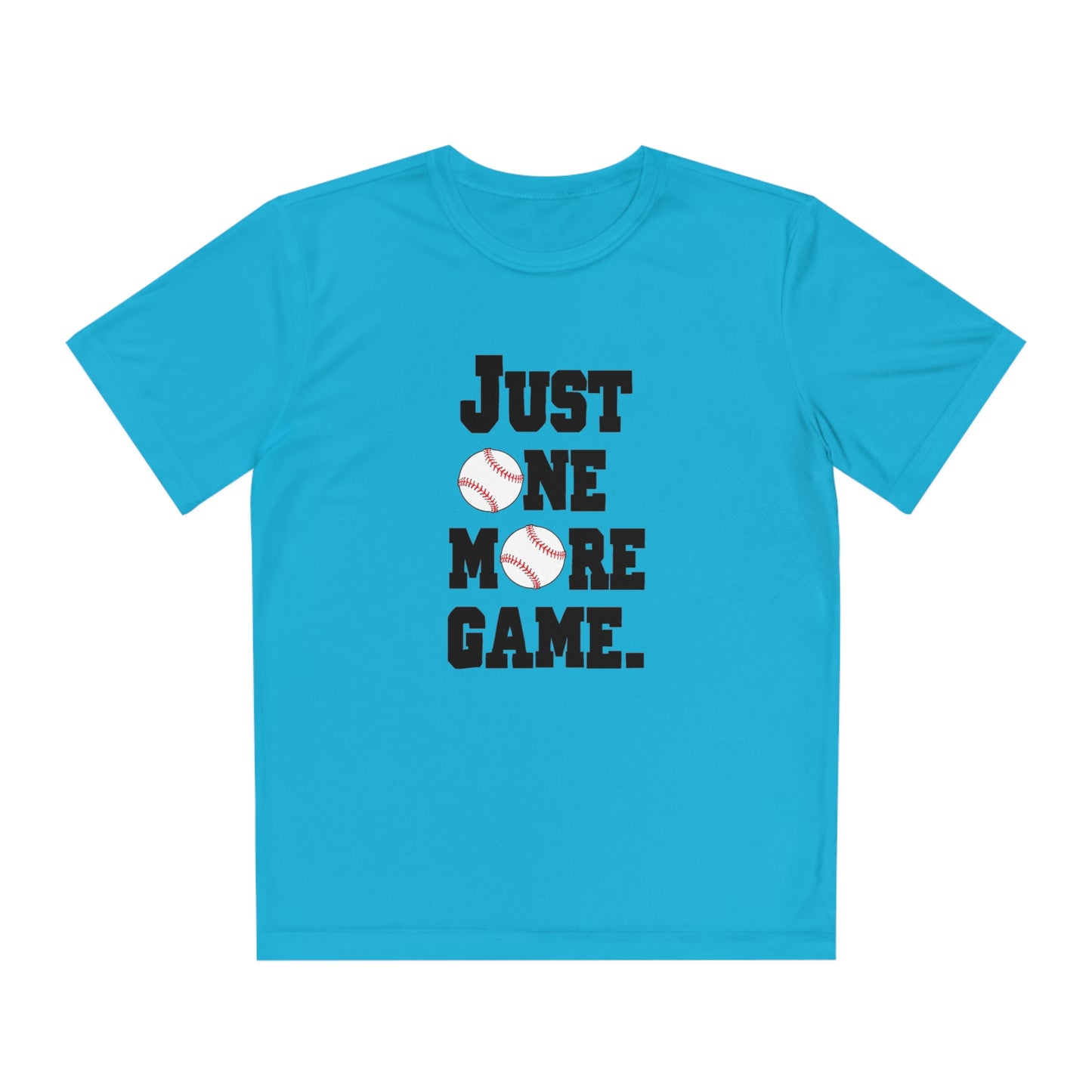 Just One More Game Baseball Sport-Tek® Competitor™ Youth Tee