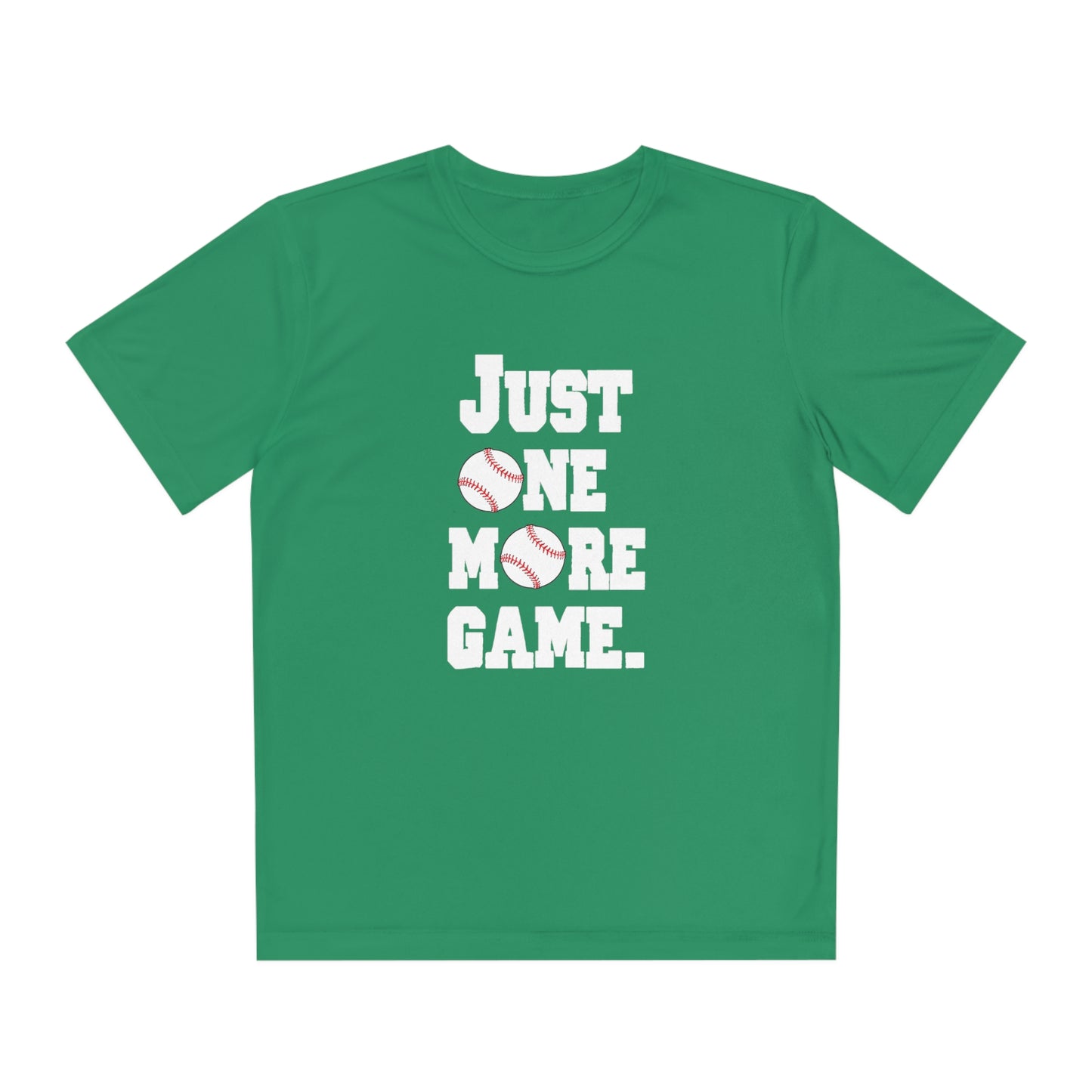 Just One More Game Baseball Sport-Tek® Competitor™ Youth Tee