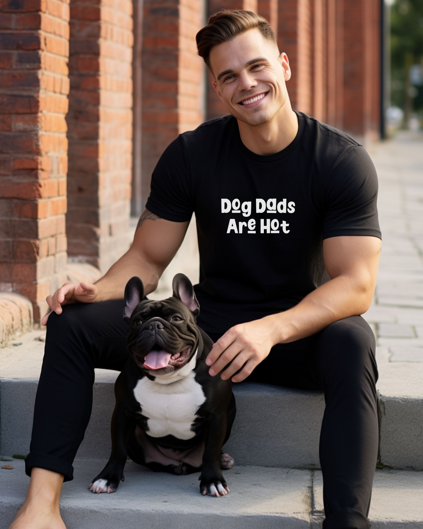 Dog Dads Are Hot Jersey Short Sleeve Tee