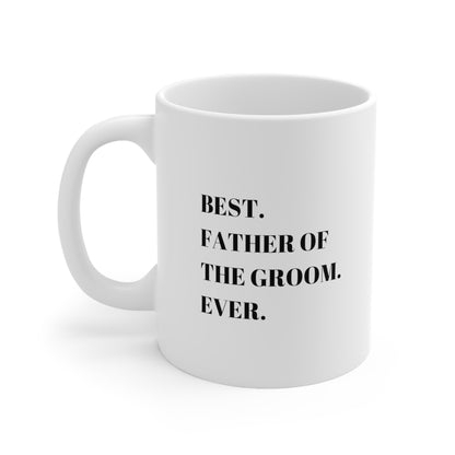 Custom Father of the Groom Ceramic Mug, 11 oz