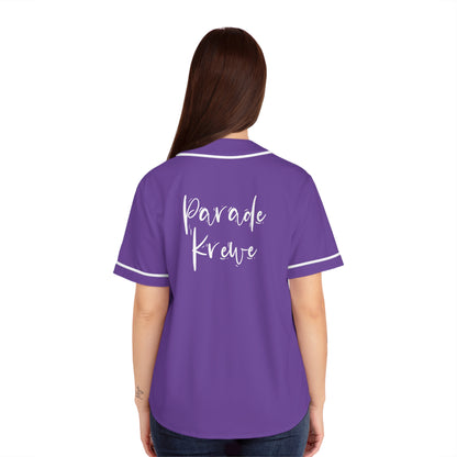 Custom Mardi Gras Baseball Jersey - Women's