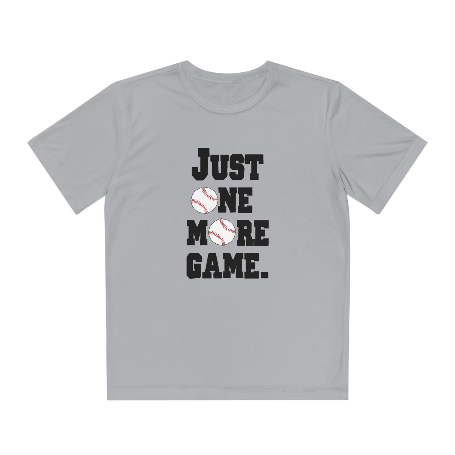 Just One More Game Baseball Sport-Tek® Competitor™ Youth Tee