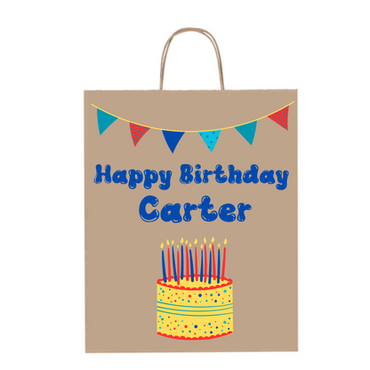 Custom Paper Bags - Birthday