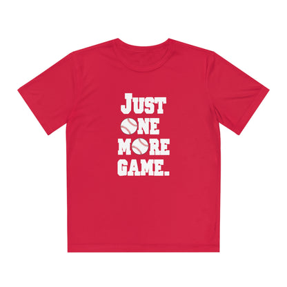 Just One More Game Baseball Sport-Tek® Competitor™ Youth Tee