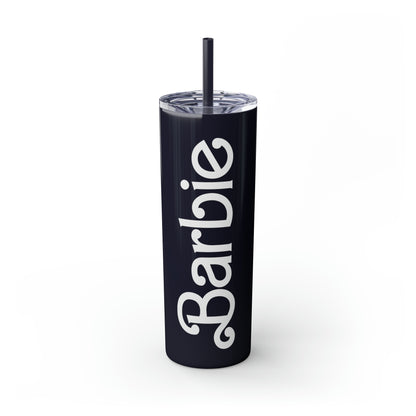 Custom Skinny Tumbler with Straw, 20 oz