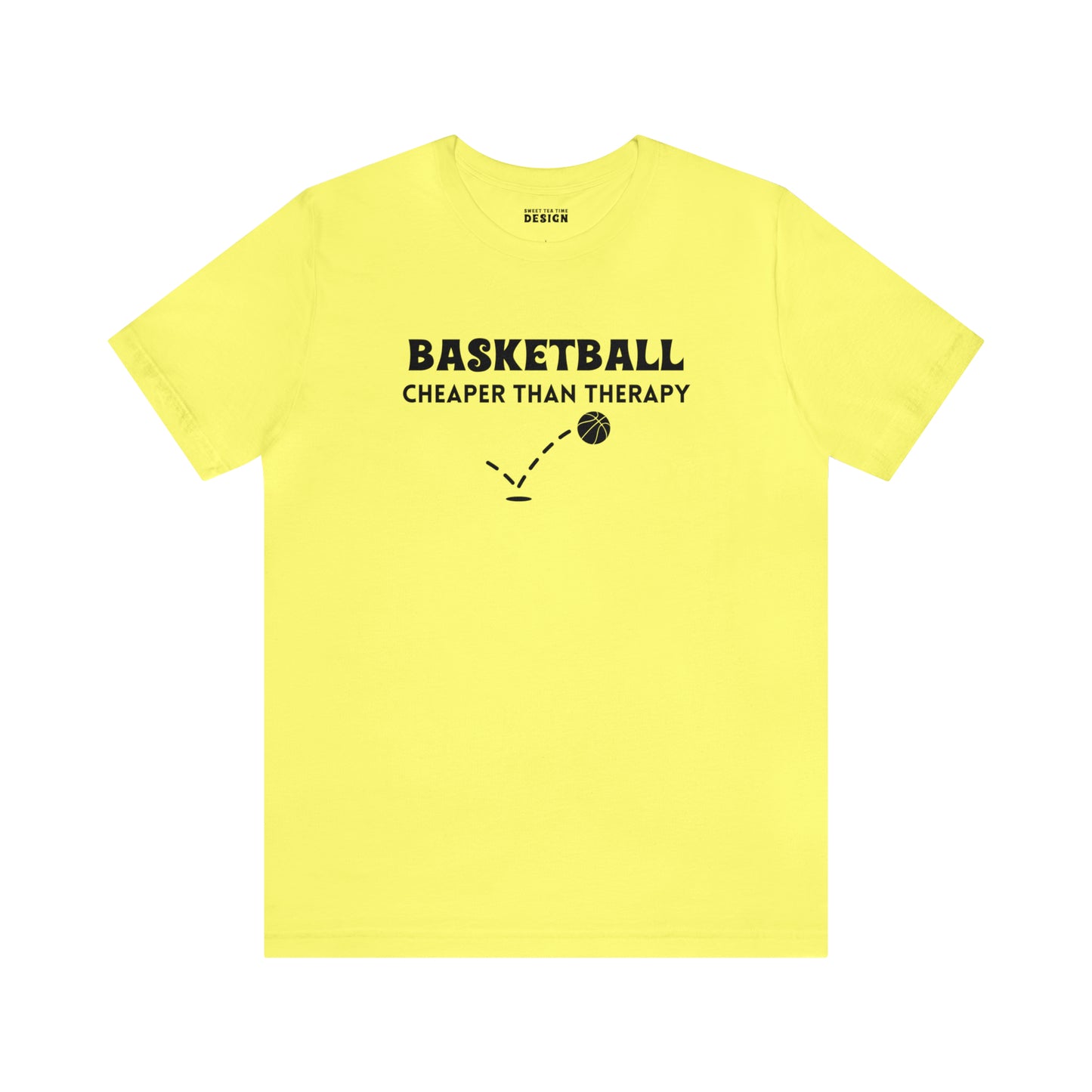 Basketball...Cheaper Than Therapy Jersey Short Sleeve Tee