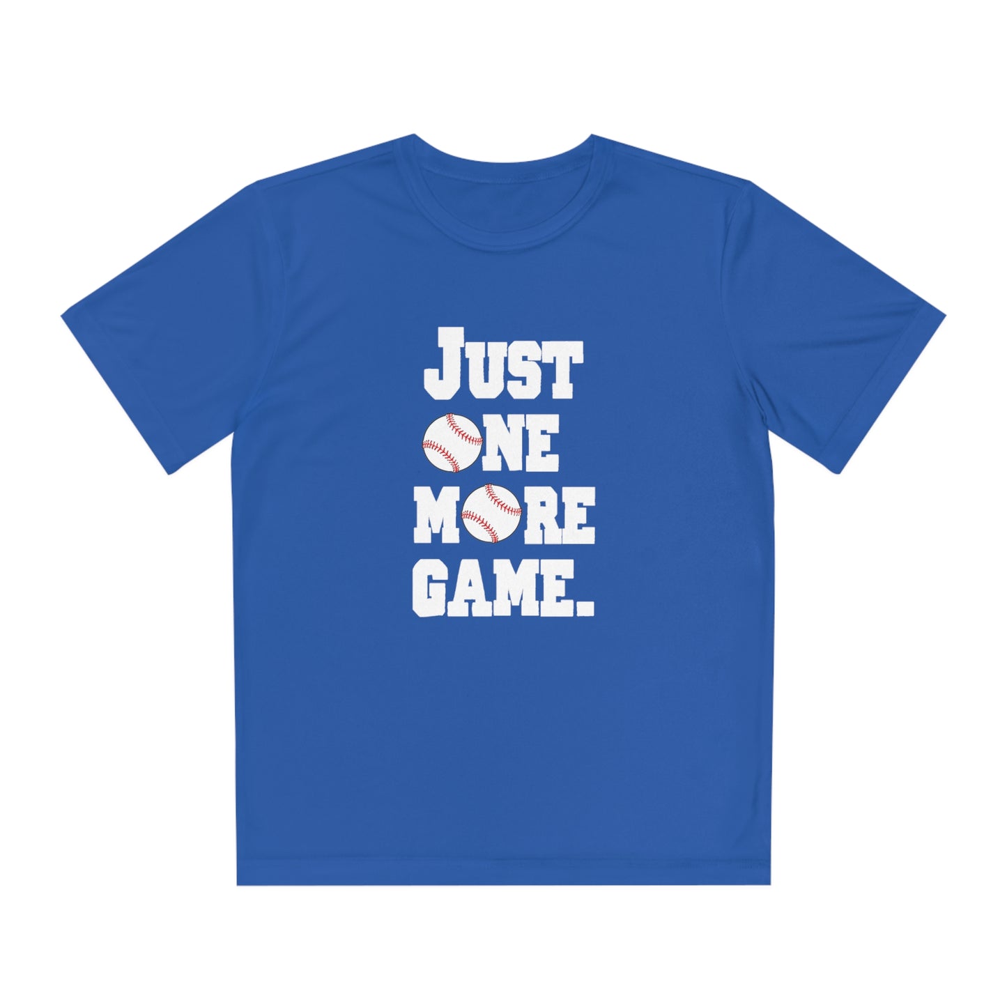 Just One More Game Baseball Sport-Tek® Competitor™ Youth Tee