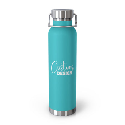 Custom Copper Vacuum Insulated Bottle, 22 oz