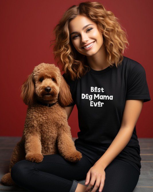 Best Dog Mama Ever Jersey Short Sleeve Tee