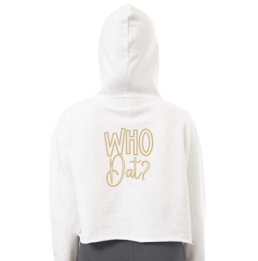 Geaux Saints Cropped Hoodie