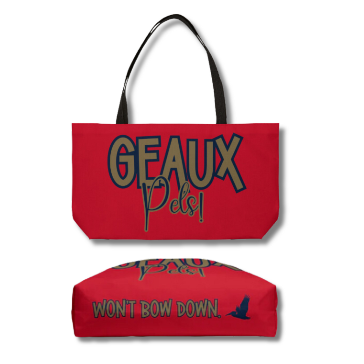 Geaux Pelicans Weekender Tote Bag