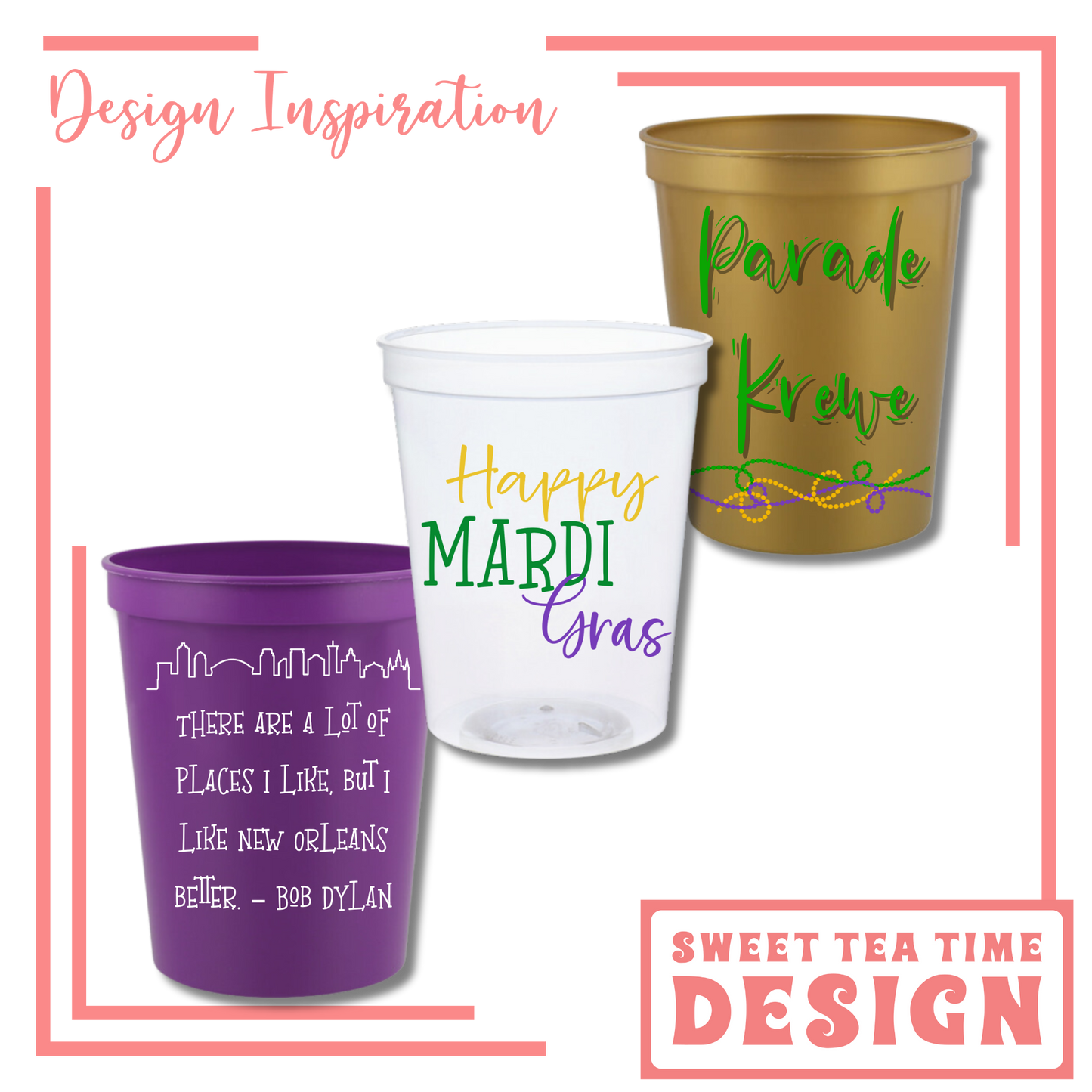 Custom Stadium Cups, Plastic, Full Color Standard Imprint