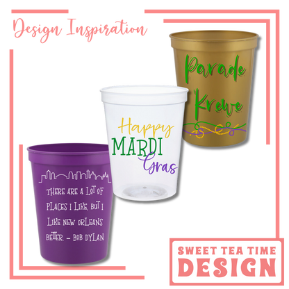 Custom Stadium Cups, Plastic, Full Color Standard Imprint