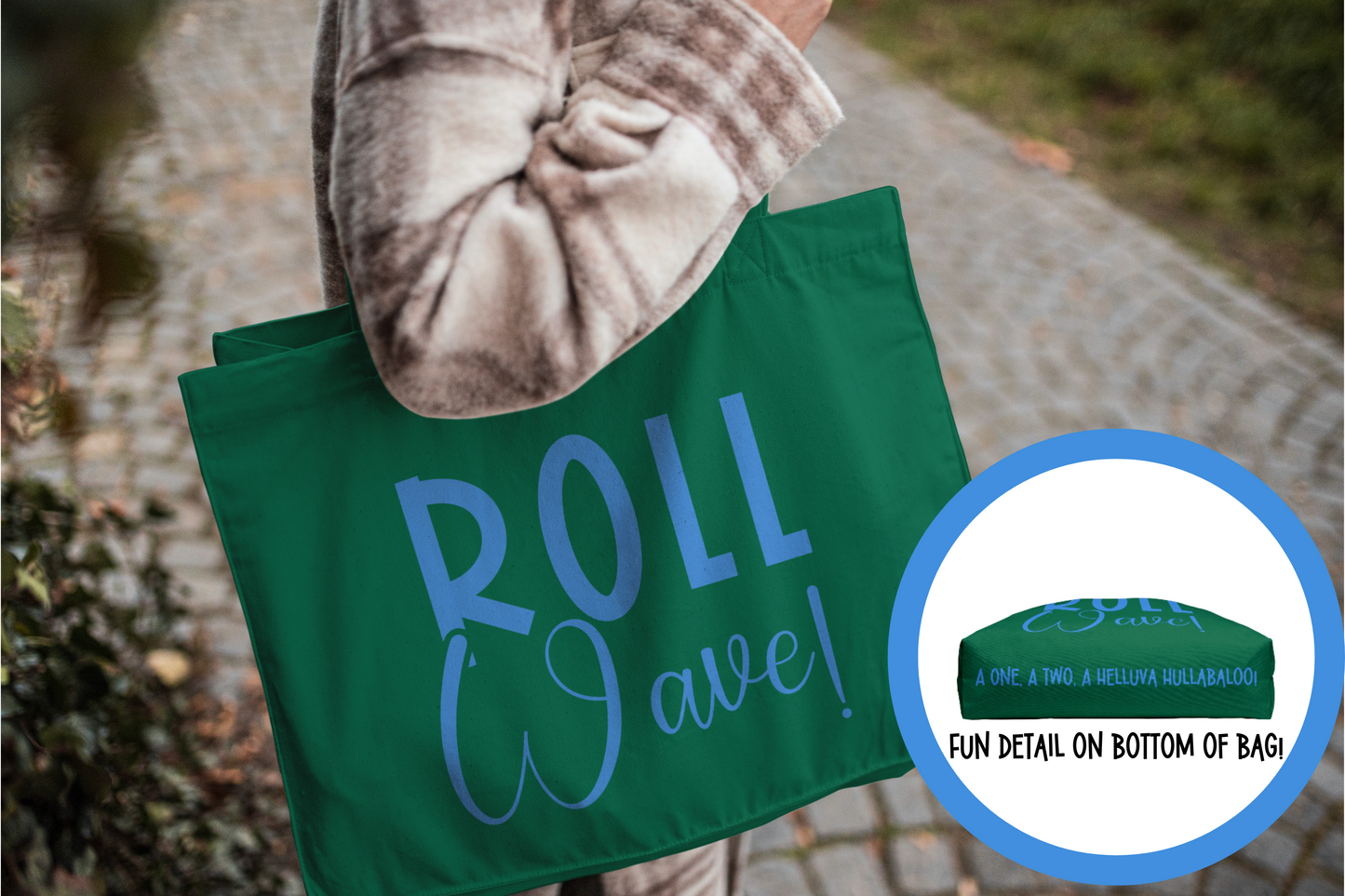 Roll Wave Weekender Tote Bag