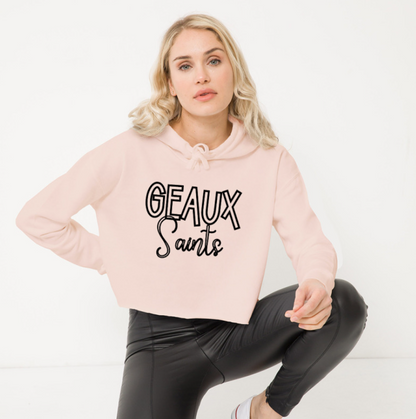 Geaux Saints Cropped Hoodie