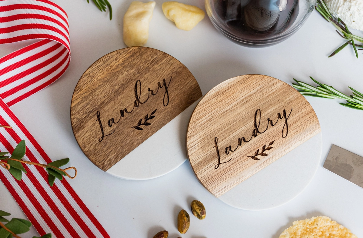 Custom Circular Name Coasters