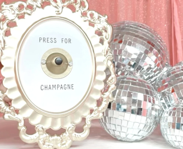 Press for Champagne Button