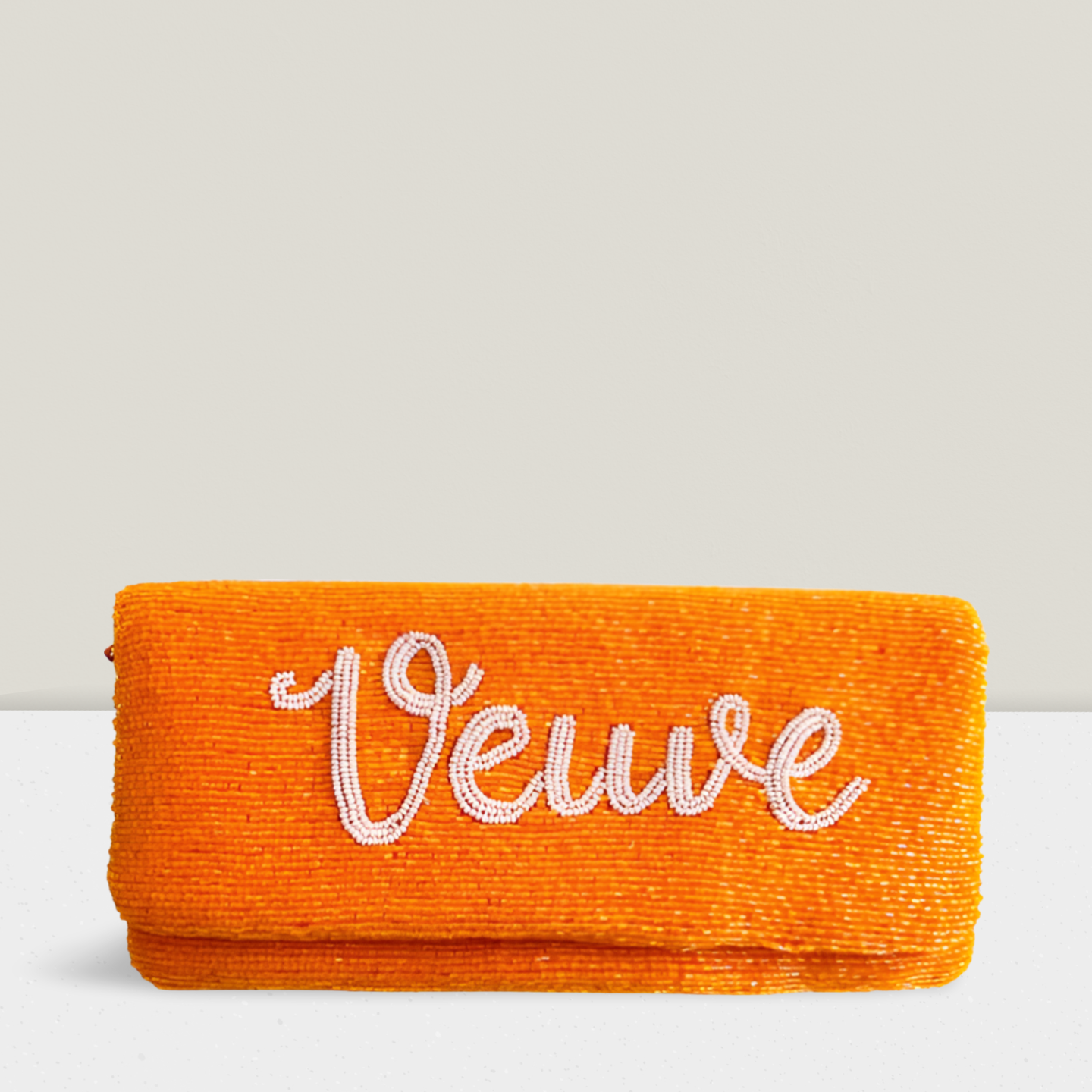 Handmade 'Veuve Please Pour' Clutch