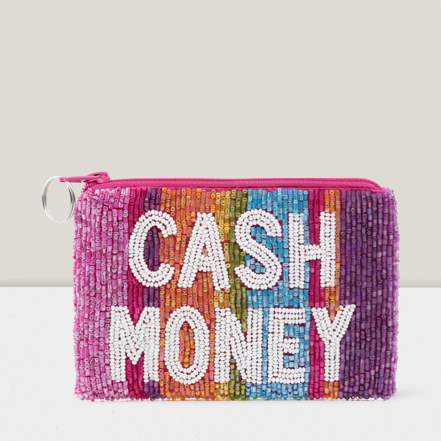 Cash Money Beaded Coin Purse