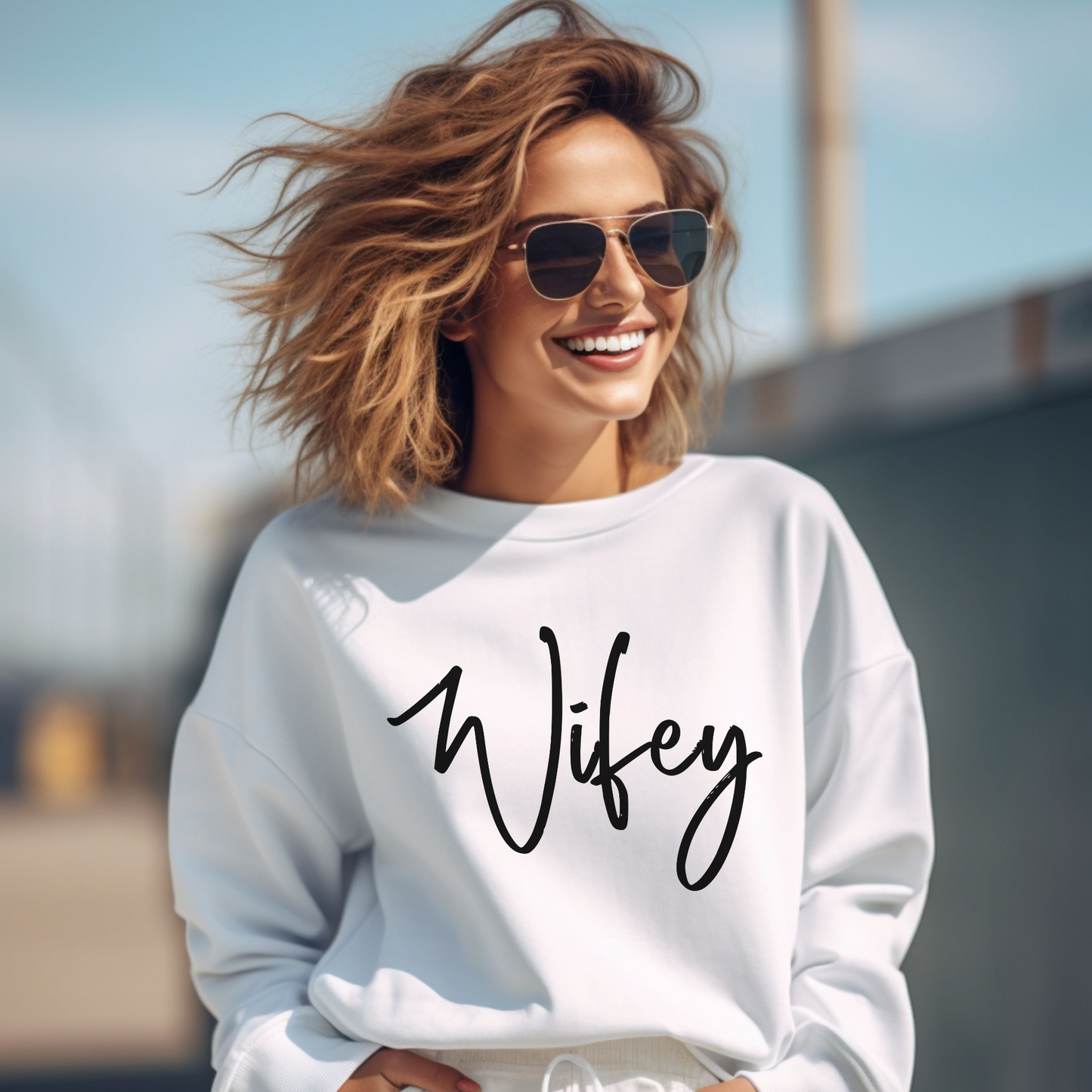 Wifey Crewneck Sweatshirt