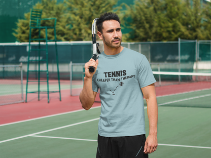 Tennis...Cheaper Than Therapy Jersey Short Sleeve Tee