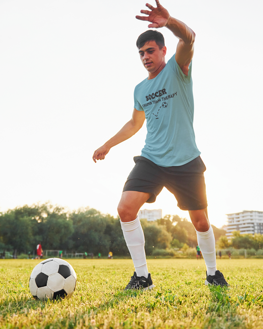 Soccer...Cheaper Than Therapy Jersey Short Sleeve Tee