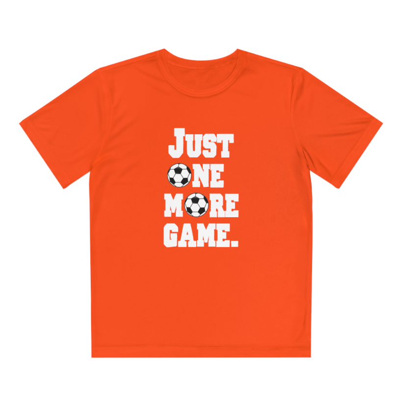 Just One More Game Soccer Sport-Tek® Competitor™ Youth Tee